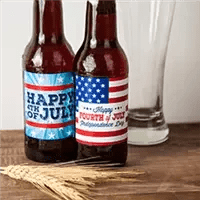 4th of July Beer Labels - iCustomLabel