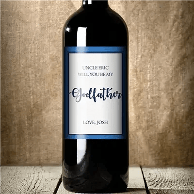 Baptism Wine Labels - iCustomLabel