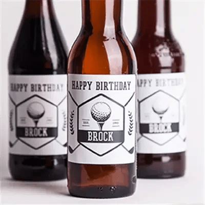 Birthday Beer and Soda Labels - iCustomLabel