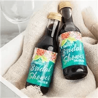 Bridal Shower Mini Wine Labels - iCustomLabel