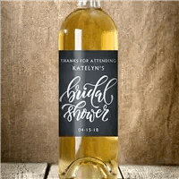 Bridal Shower Wine Labels - iCustomLabel