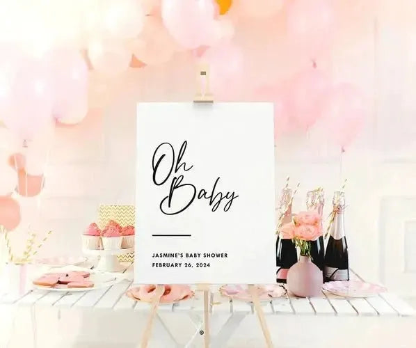 Custom Baby Shower Signs – Personalized Welcome & Party Signs - iCustomLabel