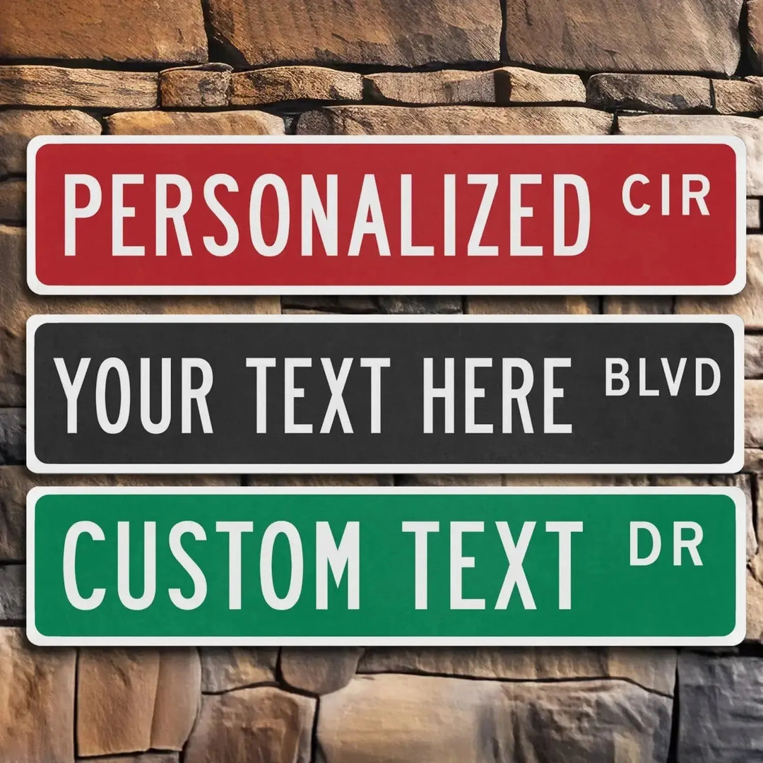 Custom Street Signs – Personalized Road, Parking & Novelty Signs - iCustomLabel