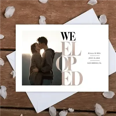 Elegant Elopement Invitations – Custom & Stylish Designs - iCustomLabel