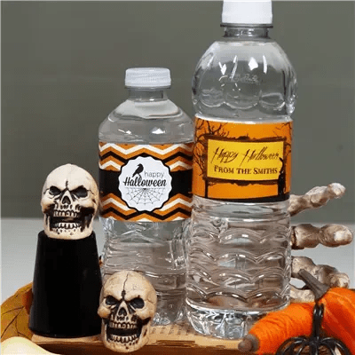 Halloween Water Labels - iCustomLabel
