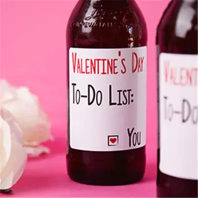Valentines Day Beer Labels