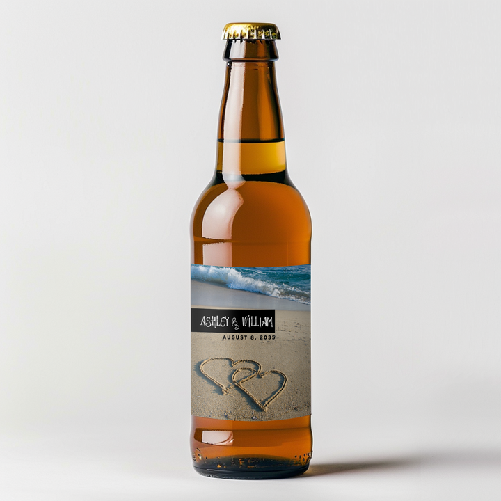 Ocean Hearts Beer Label