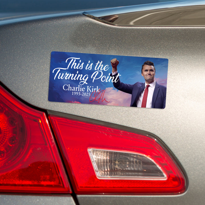 Charlie Kirk Magnet Bumper Sticker