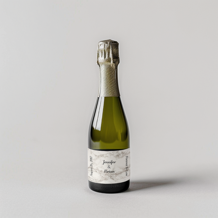 Marble Mini Champagne Split Label