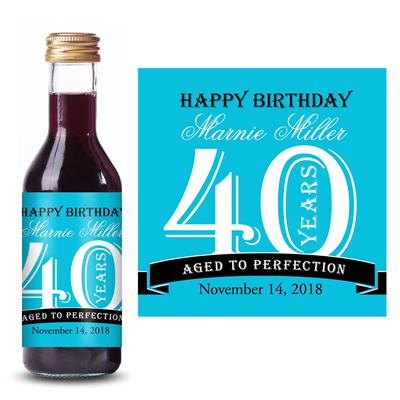 Aged To Perfection Mini Wine Label