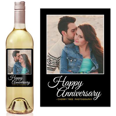 Anniversary Thanks Wine Label