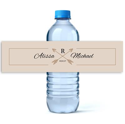 Arrows Names Water Bottle Labels