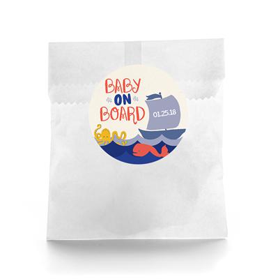 Baby On Board Favor Labels