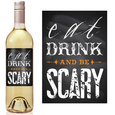 Be Scary Wine Label
