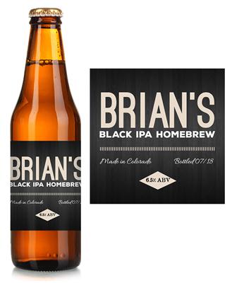 Black Wood Brew Beer Label