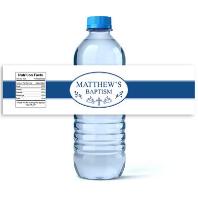 Blessed Baptism Water Bottle Labels