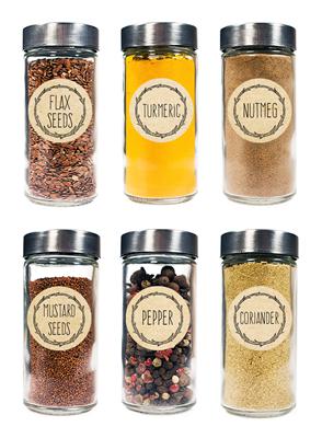 Brown Paper Spice Labels
