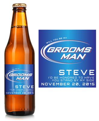 Bud Light Groomsman Beer Label
