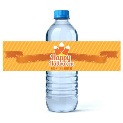 Candy Corn Water Bottle Labels