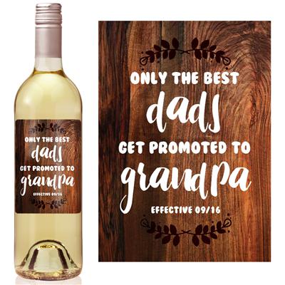 Dad Promoted Wine Label