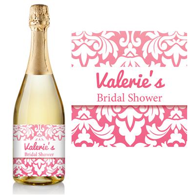 Damask Ombre Champagne Label