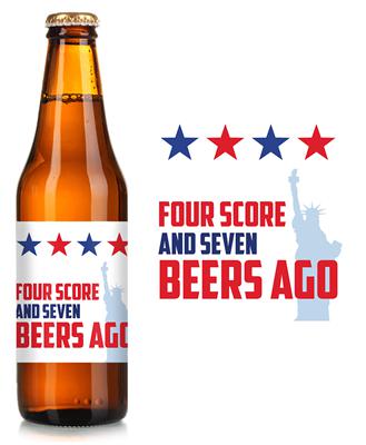 Four Score Beer Label