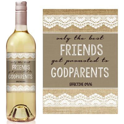 Friends Promoted Wine Label