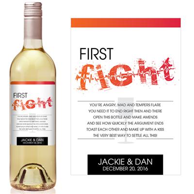 Fun Font Fight Milestone Wine Label