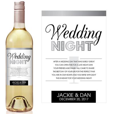 Fun Font Wedding Milestone Wine Label