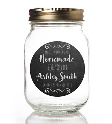 Homemade Chalkboard Canning Labels
