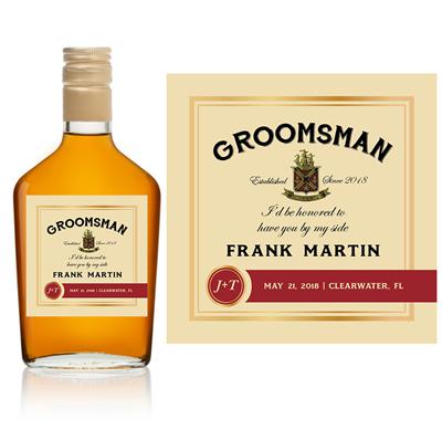 Jameson Groomsman Small Liquor Label