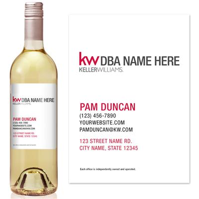 Keller Williams Business Realtor Wine Label