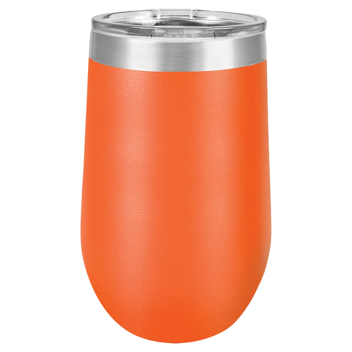 16 oz - Vacuum Insulated Stemless Wine Tumbler with Lid