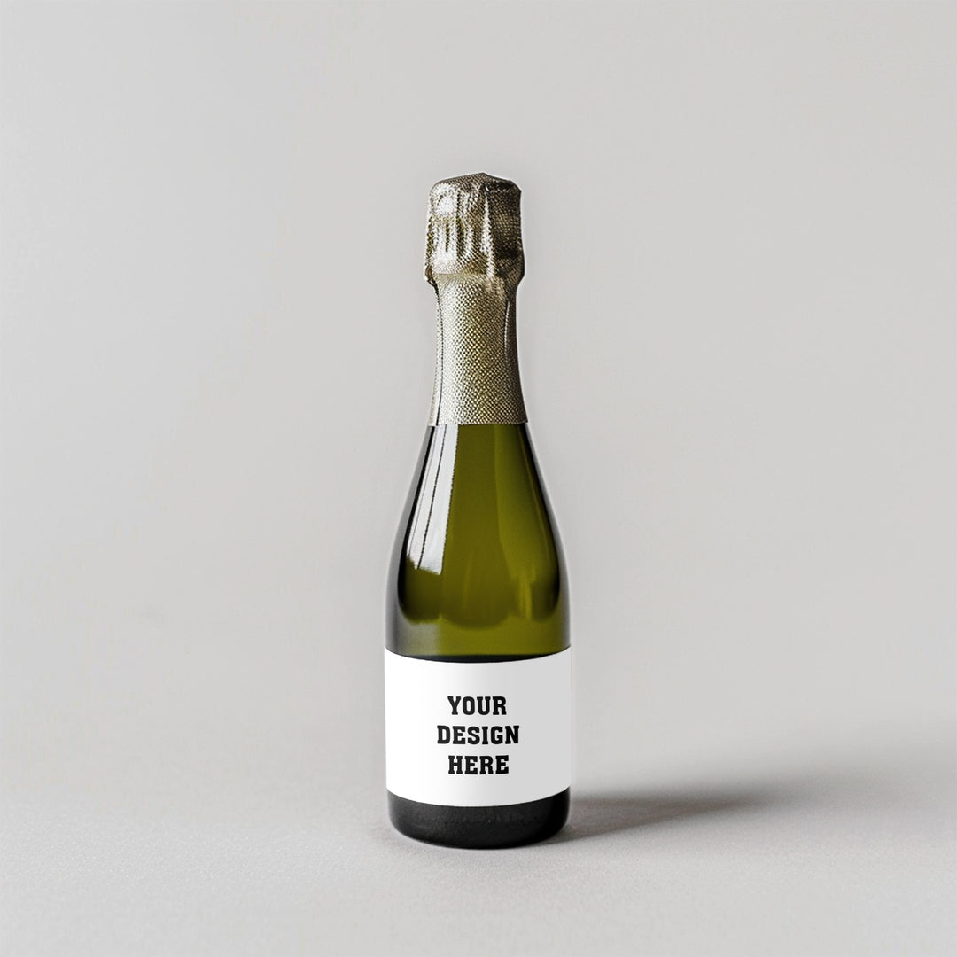 Custom Mini Champagne Split Label