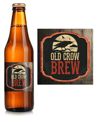 Old Crow Beer Label