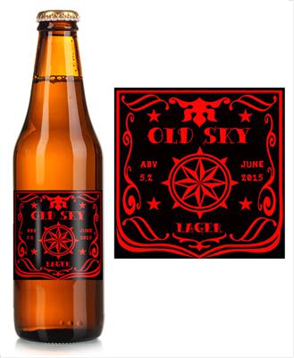 Old Sky Home Brew Beer Label