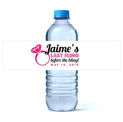 Rock On Bachelorette Water Bottle Labels