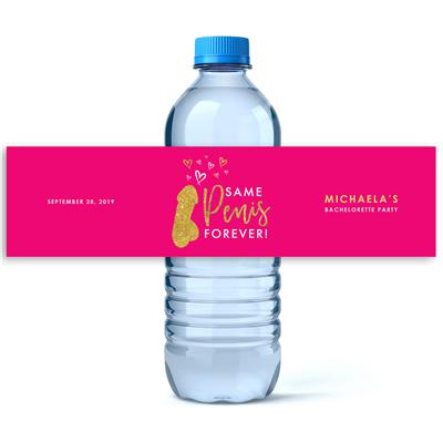 Same Penis Forever Water Bottle Labels