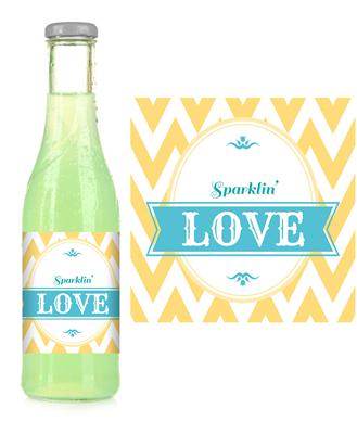 Sparklin' Love Soda Label