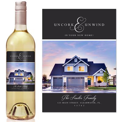 Uncork And Unwind Wine Label