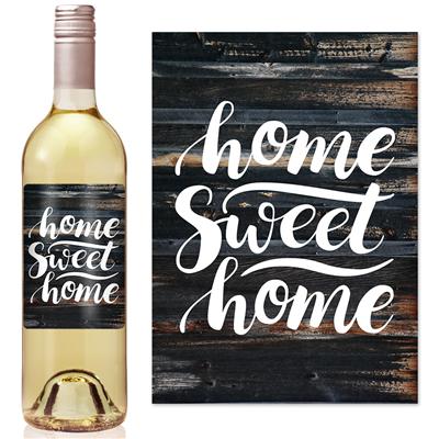 Wood Home Wine Label