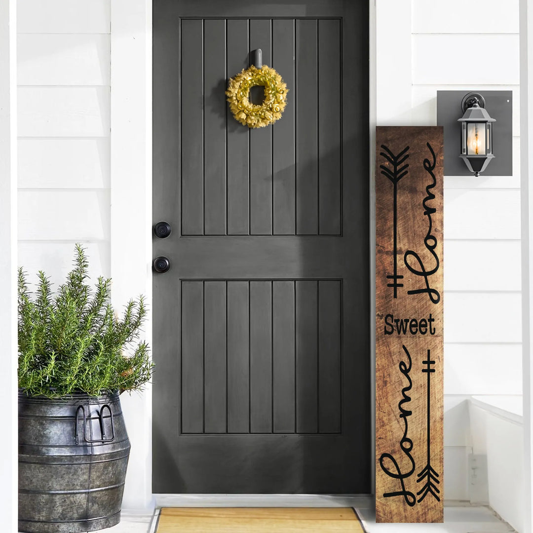 Arrow Sweet Home Porch Leaner Welcome Sign - iCustomLabel