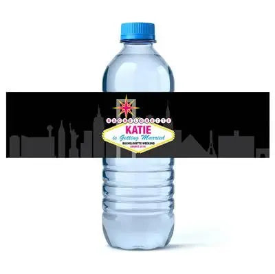 Bachelorette Vegas Water Bottle Labels - iCustomLabel