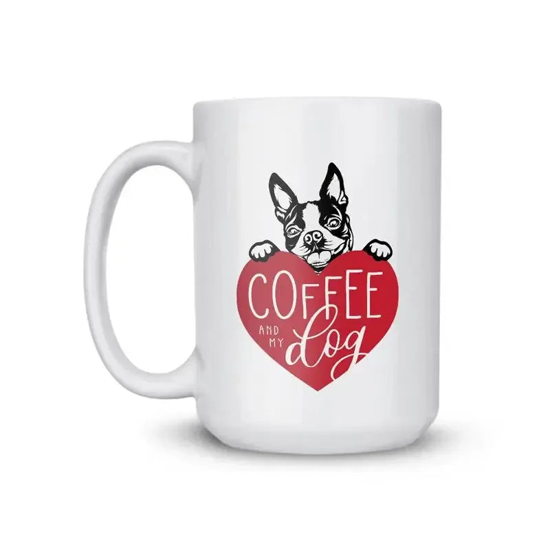 boston terrier coffee cup Boston Terrier My Dog Coffee Mug