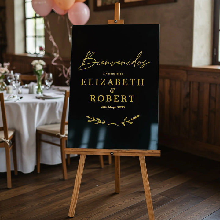 Branch Spanish Wedding Welcome Sign - iCustomLabel