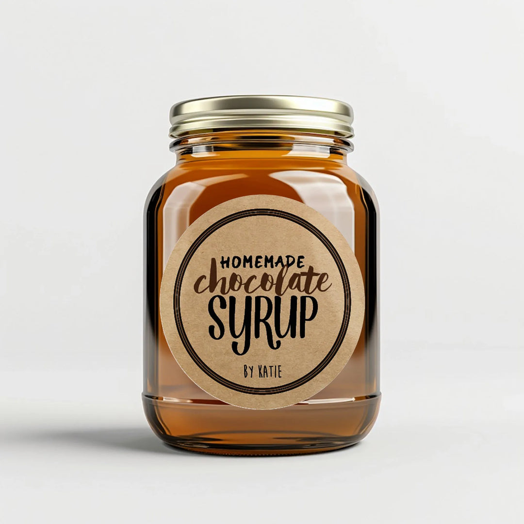 Chocolate Syrup Canning Labels - iCustomLabel