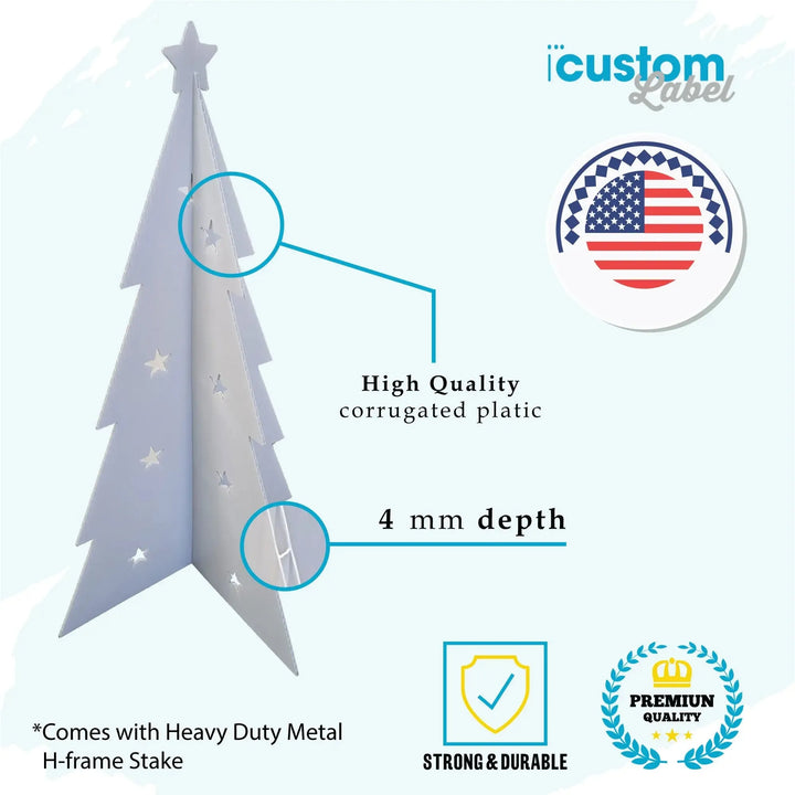 Christmas Outdoor Yard Tree - iCustomLabel