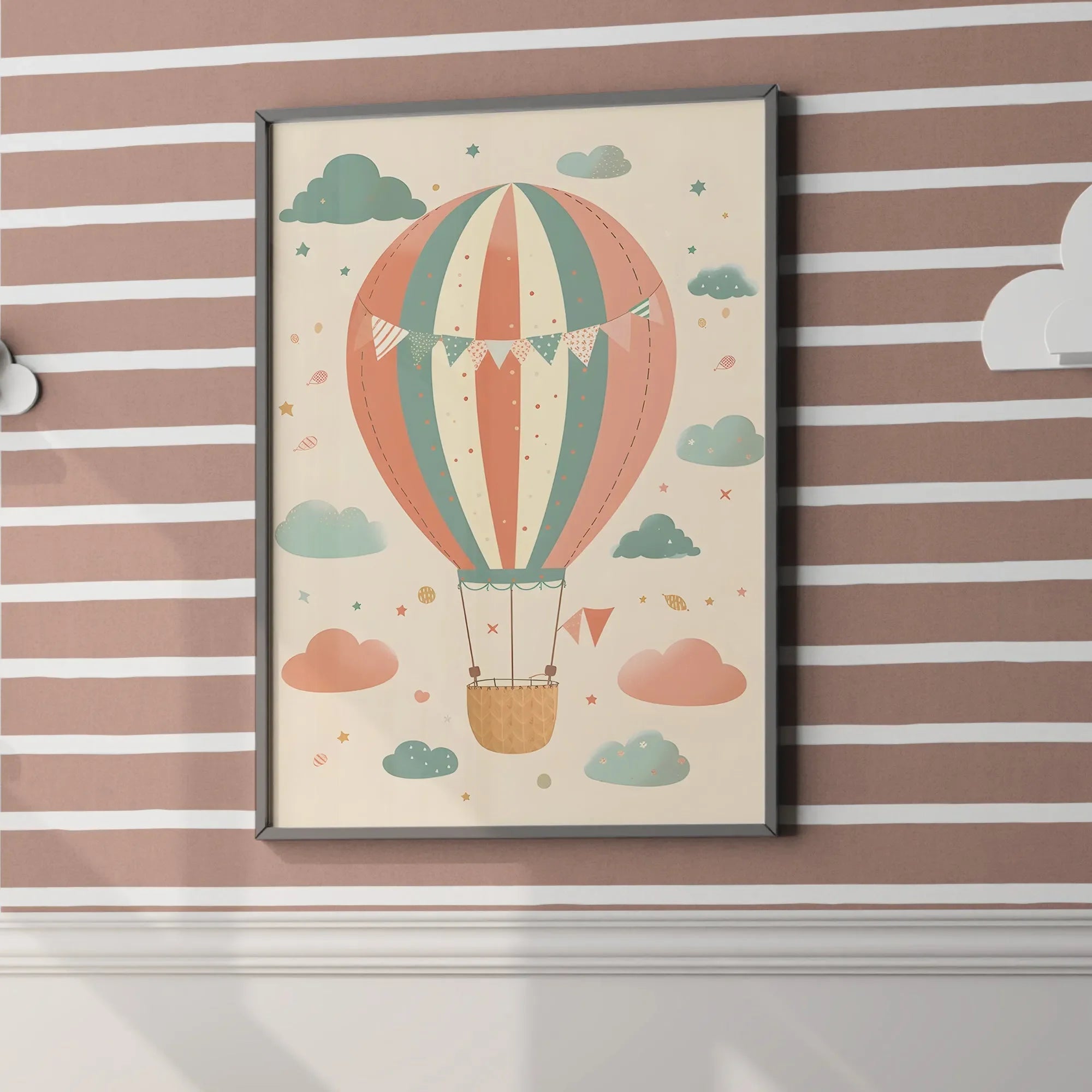 Colorful Hot Air Balloon Poster | Travel Decor – iCustomLabel
