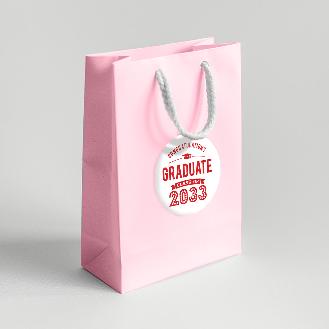 Congrats Banner Graduation Favor Labels - iCustomLabel