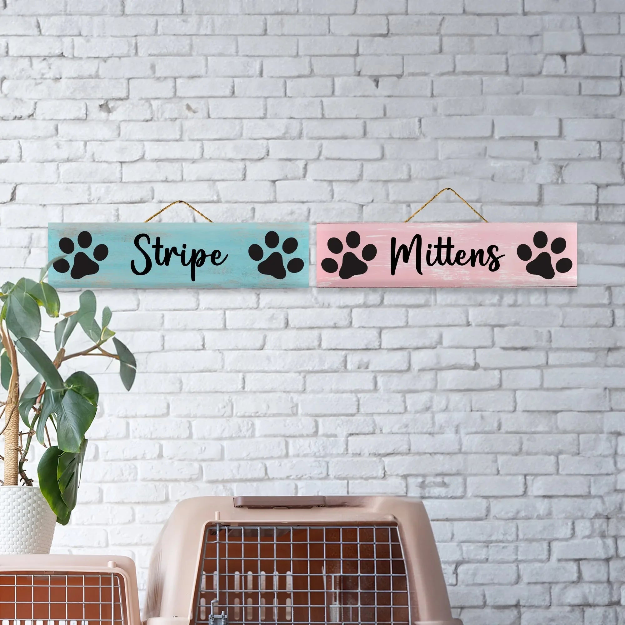 依頼者優先購入　title「睨み猫」 Custom Cat Name Sign - iCustomLabel